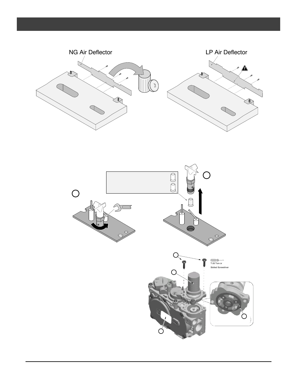 Optional equipment, Ng air deflector lp air deflector | Avalon Firestyles Tree of Life User Manual | Page 42 / 58