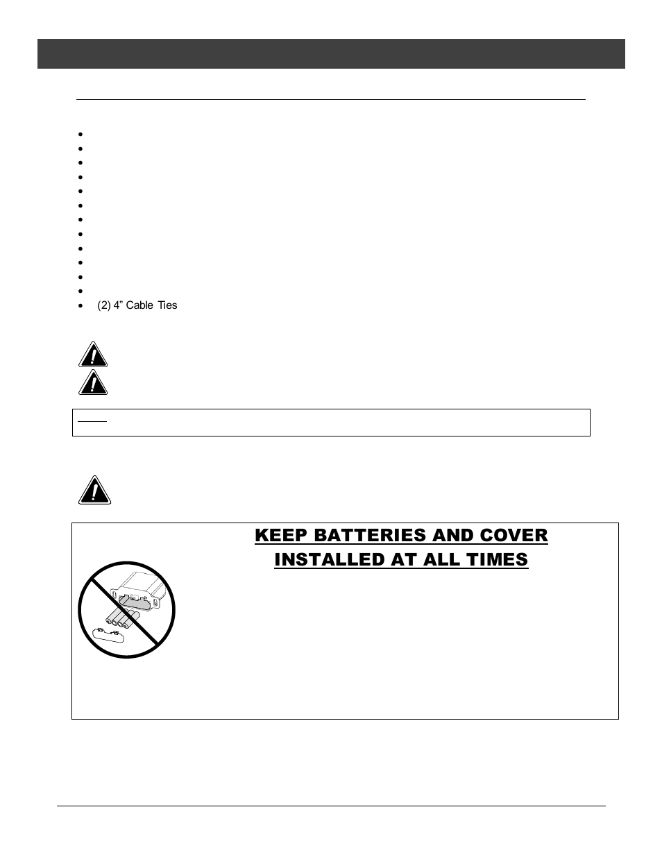 Gs2 remote installation, Packing list, Warnings | Remote control / pilot warnings, Optional equipment, Keep batteries and cover installed at all times | Avalon Firestyles Tree of Life User Manual | Page 43 / 58