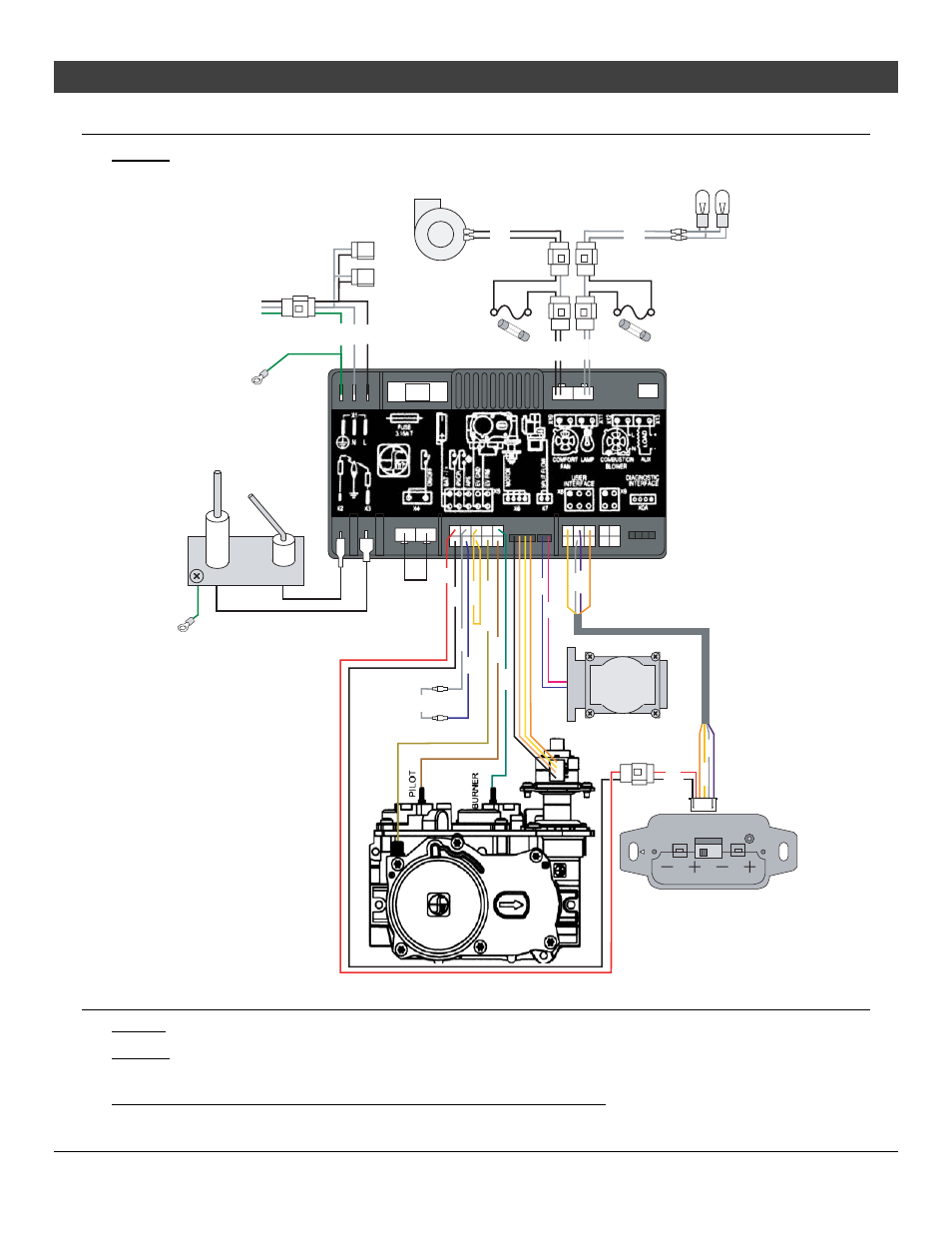 Maintenance, Wiring diagram, Replacement parts | Pilot sensor | Avalon Firestyles 34 DVL User Manual | Page 40 / 46
