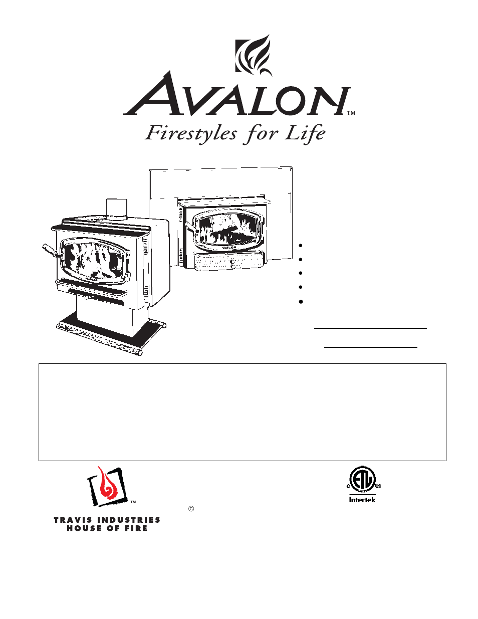 Avalon Firestyles Olympic User Manual | 48 pages