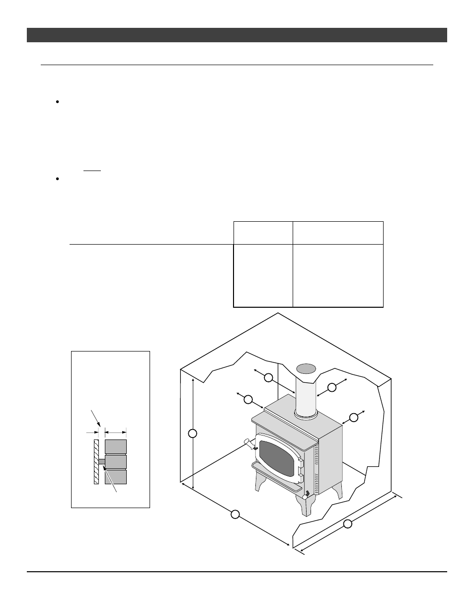 12 stove installation, Alcove installation requirements | Avalon Firestyles Olympic User Manual | Page 12 / 48