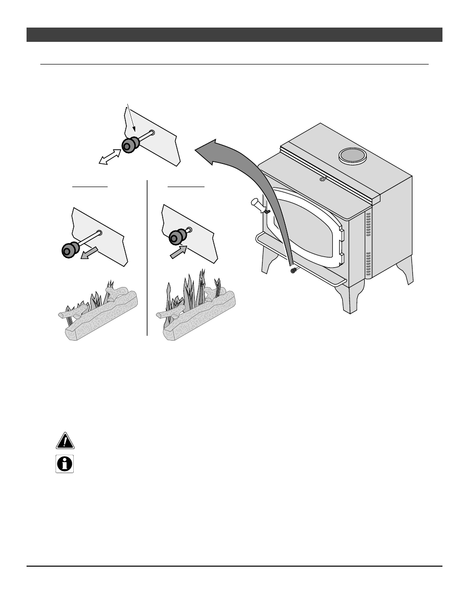 28 operating your appliance, Adjusting the burn rate | Avalon Firestyles Olympic User Manual | Page 28 / 48