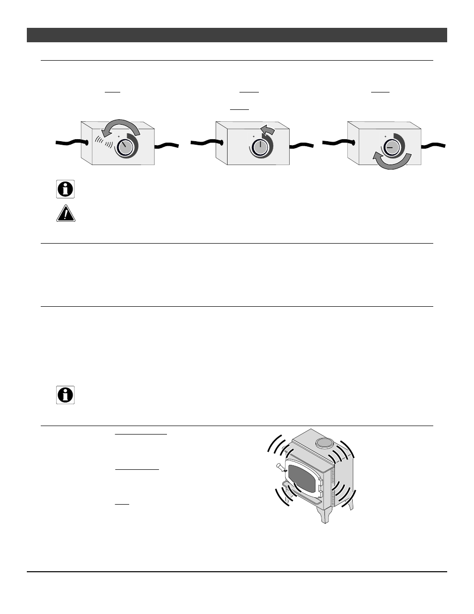 30 operating your appliance, Optional blower operation, Re-loading the stove | Overnight burn, Normal operating sounds | Avalon Firestyles Olympic User Manual | Page 30 / 48