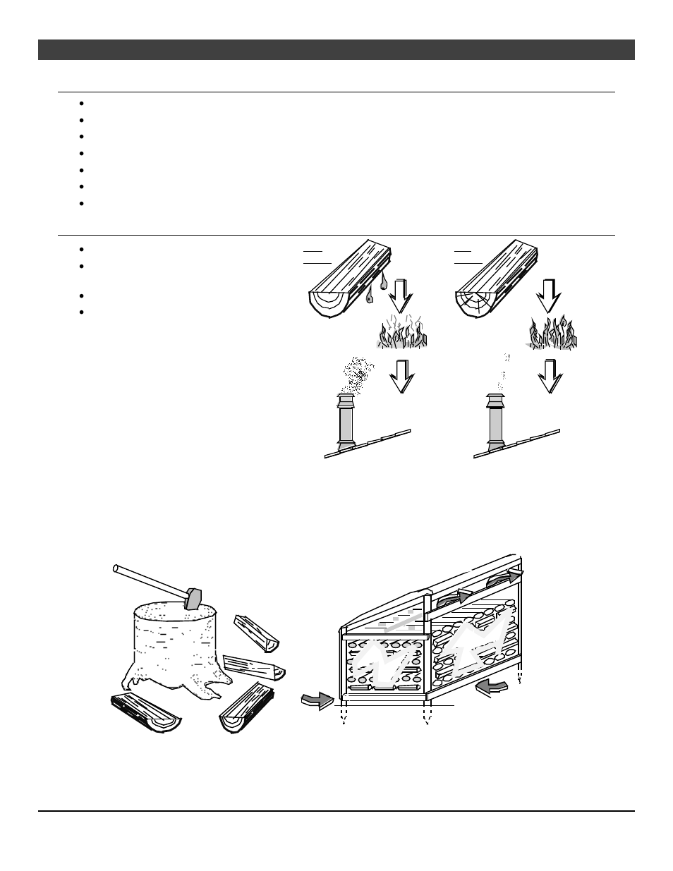 Operating your appliance 31, Hints for burning, Selecting wood | Avalon Firestyles Olympic User Manual | Page 31 / 48