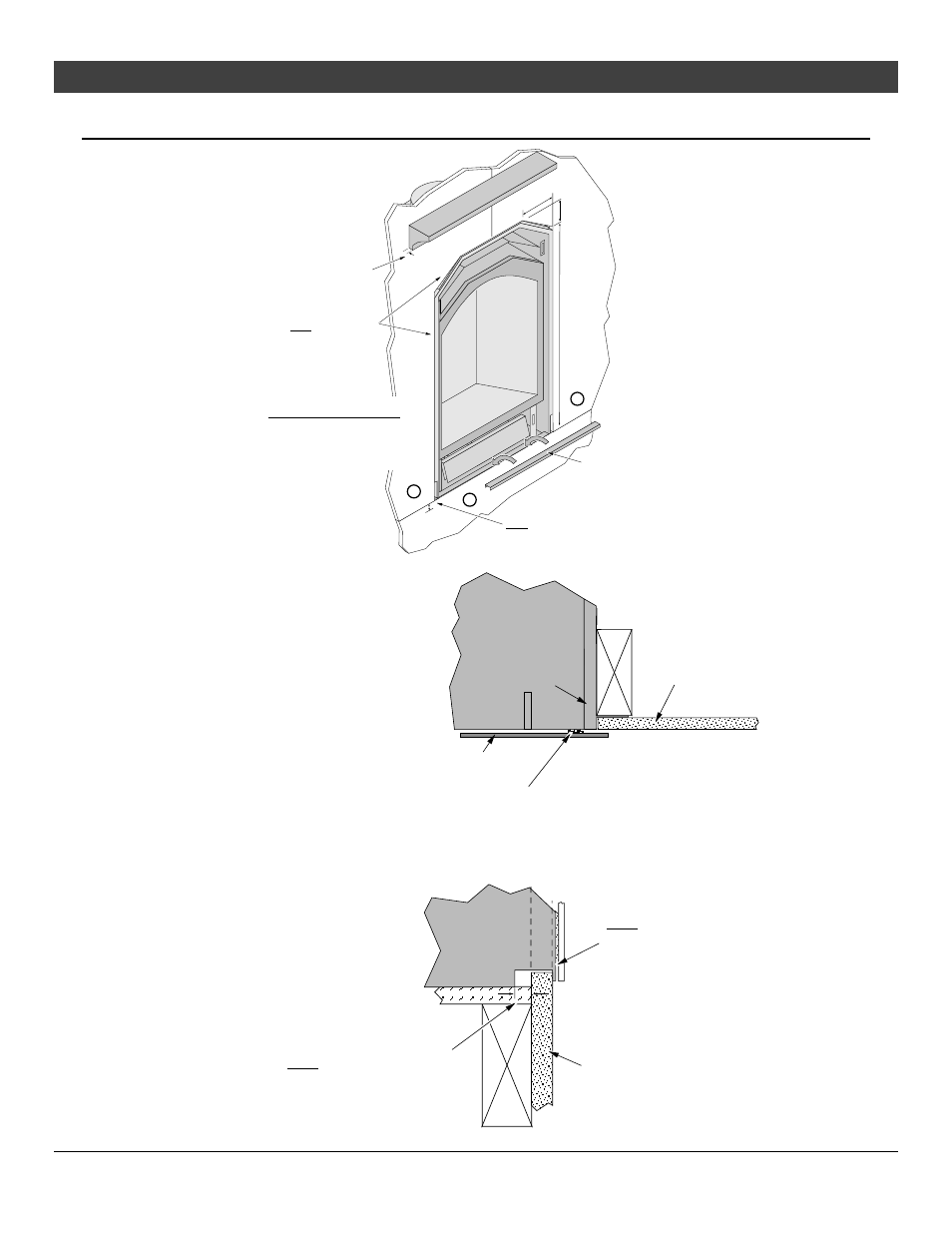 34 installation, Facing detail – drywall facing, For qualified installers only) | Avalon Firestyles Bed & Breakfast Installation User Manual | Page 34 / 52