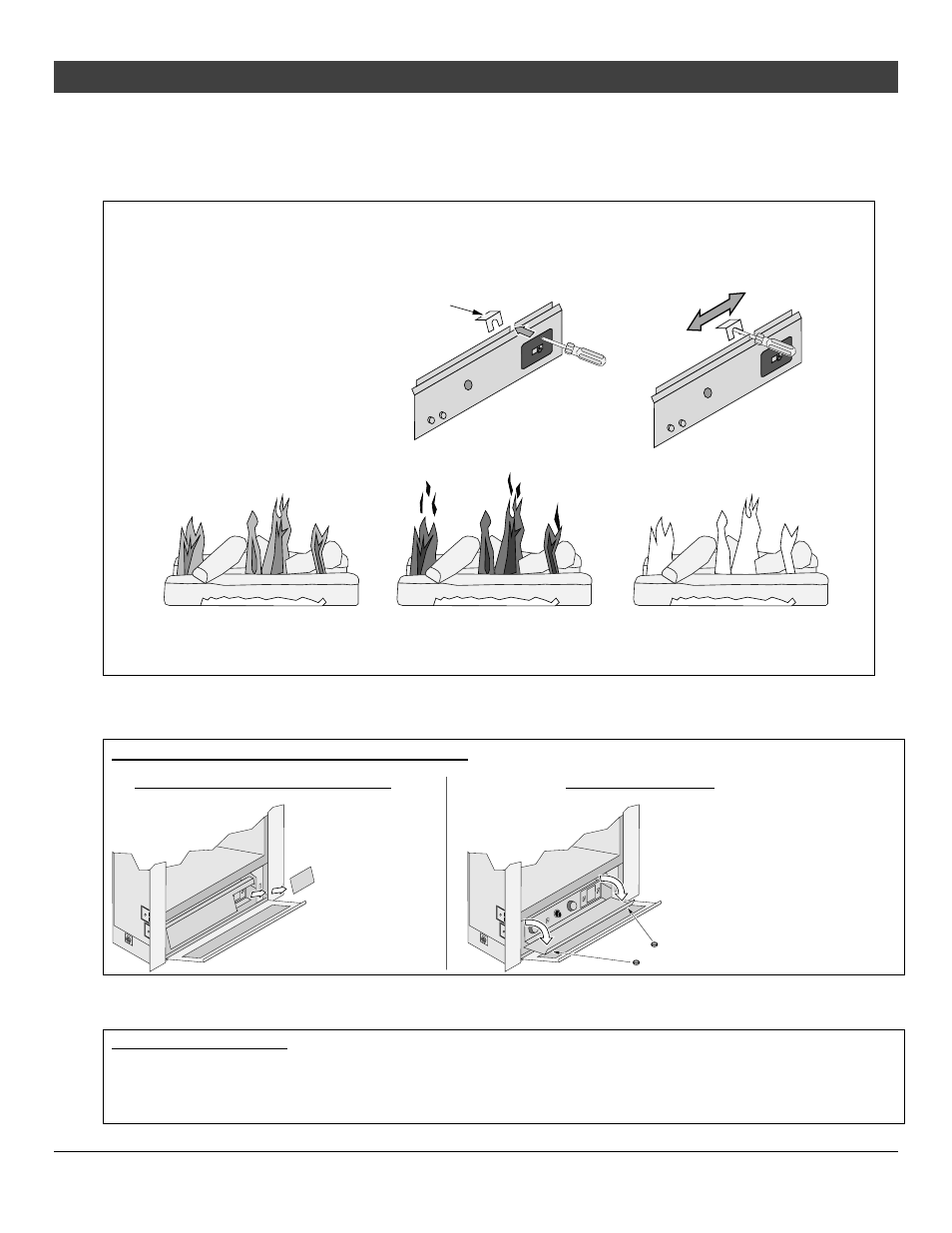 Finalizing the installation, For qualified installers only), Air shutter adjustment | Special instructions for concealment cover | Avalon Firestyles Bed & Breakfast Installation User Manual | Page 39 / 52