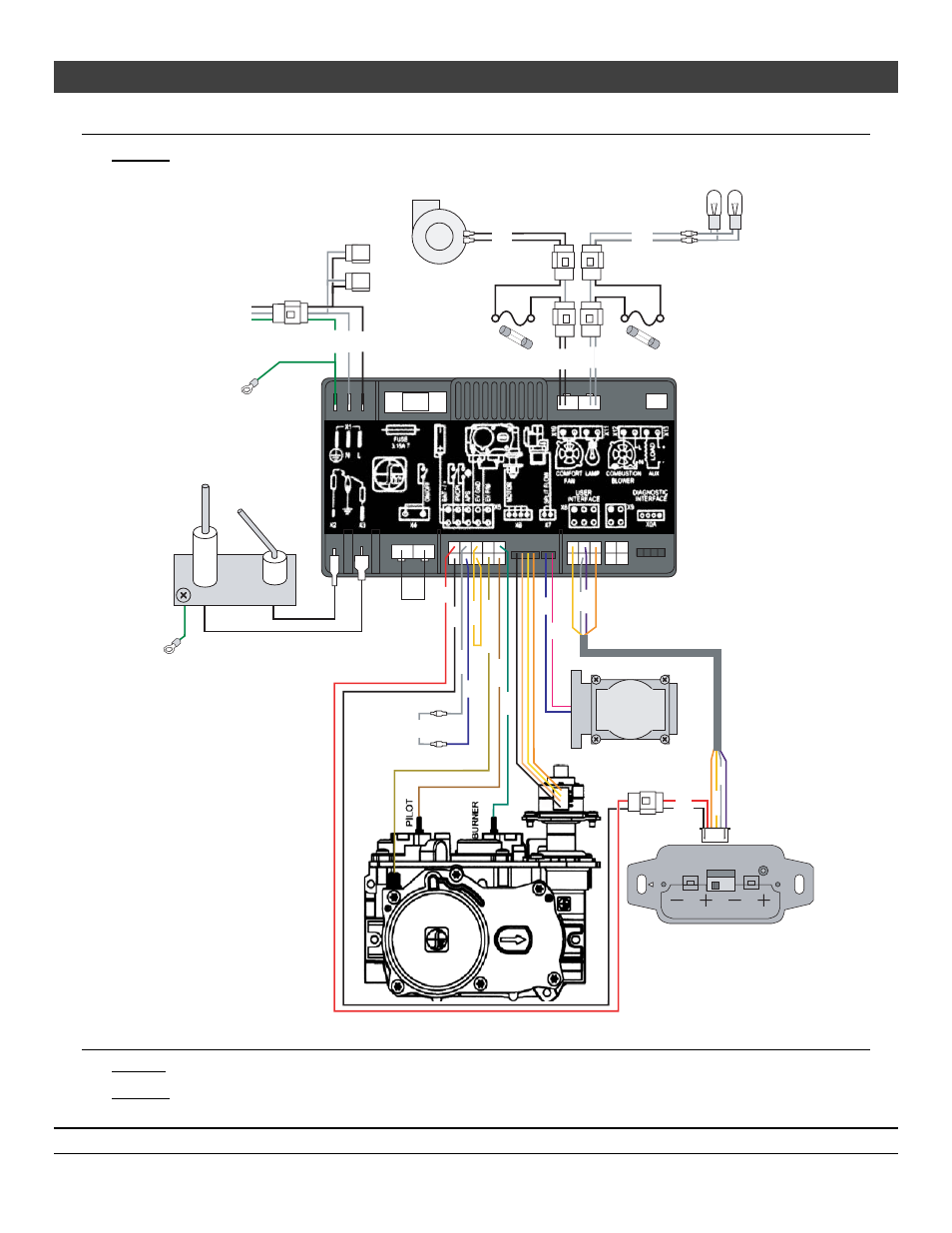 Maintenance 31, Wiring diagram, Replacement parts | Pilot sensor | Avalon Firestyles 564 SS User Manual | Page 31 / 34