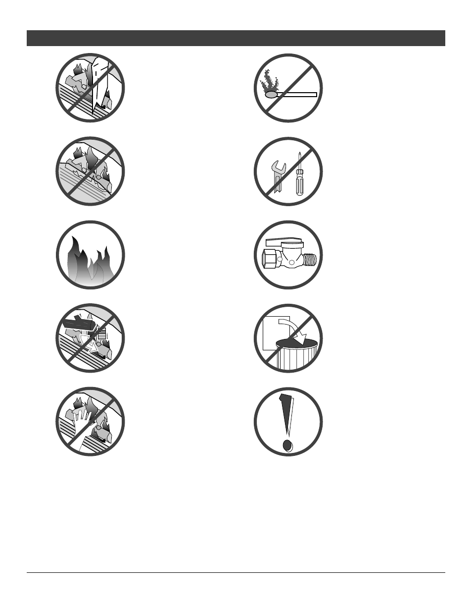 Safety precautions | Avalon Firestyles 564 SS User Manual | Page 5 / 34