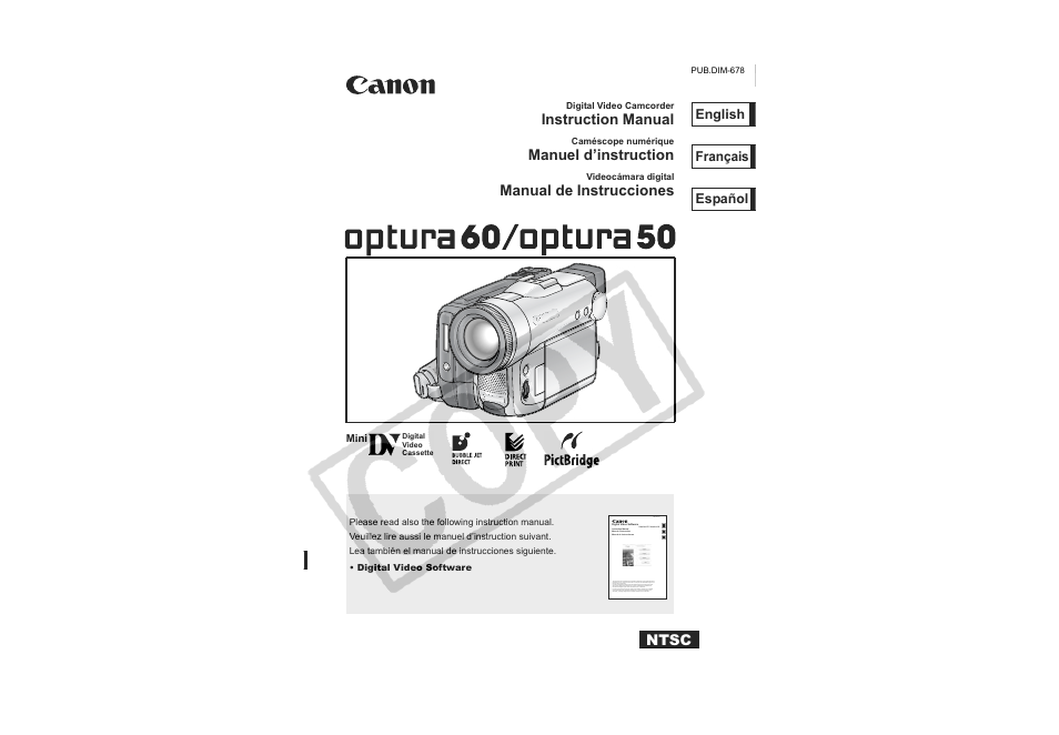 Canon 50 User Manual | 162 pages