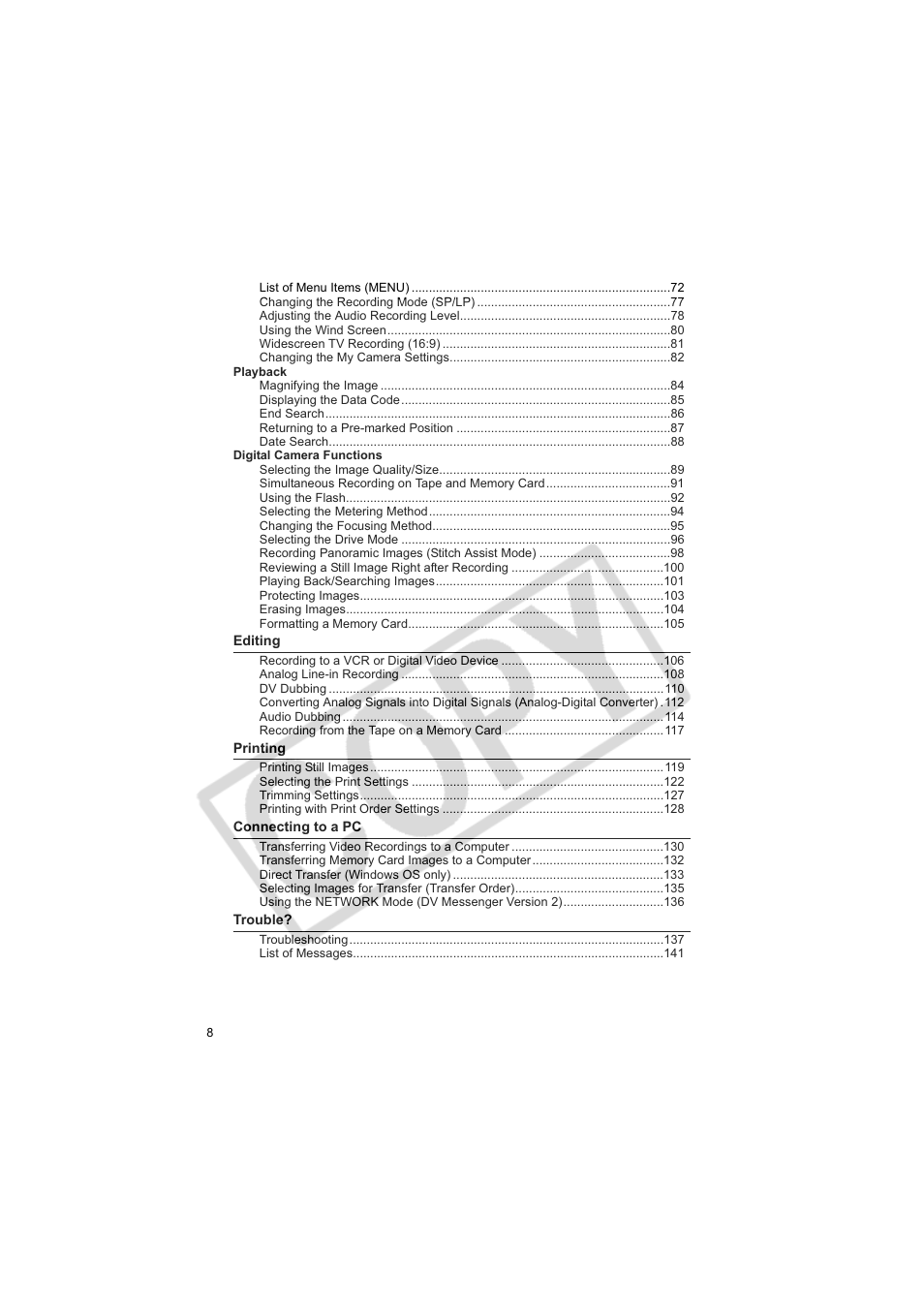 Canon 50 User Manual | Page 8 / 162