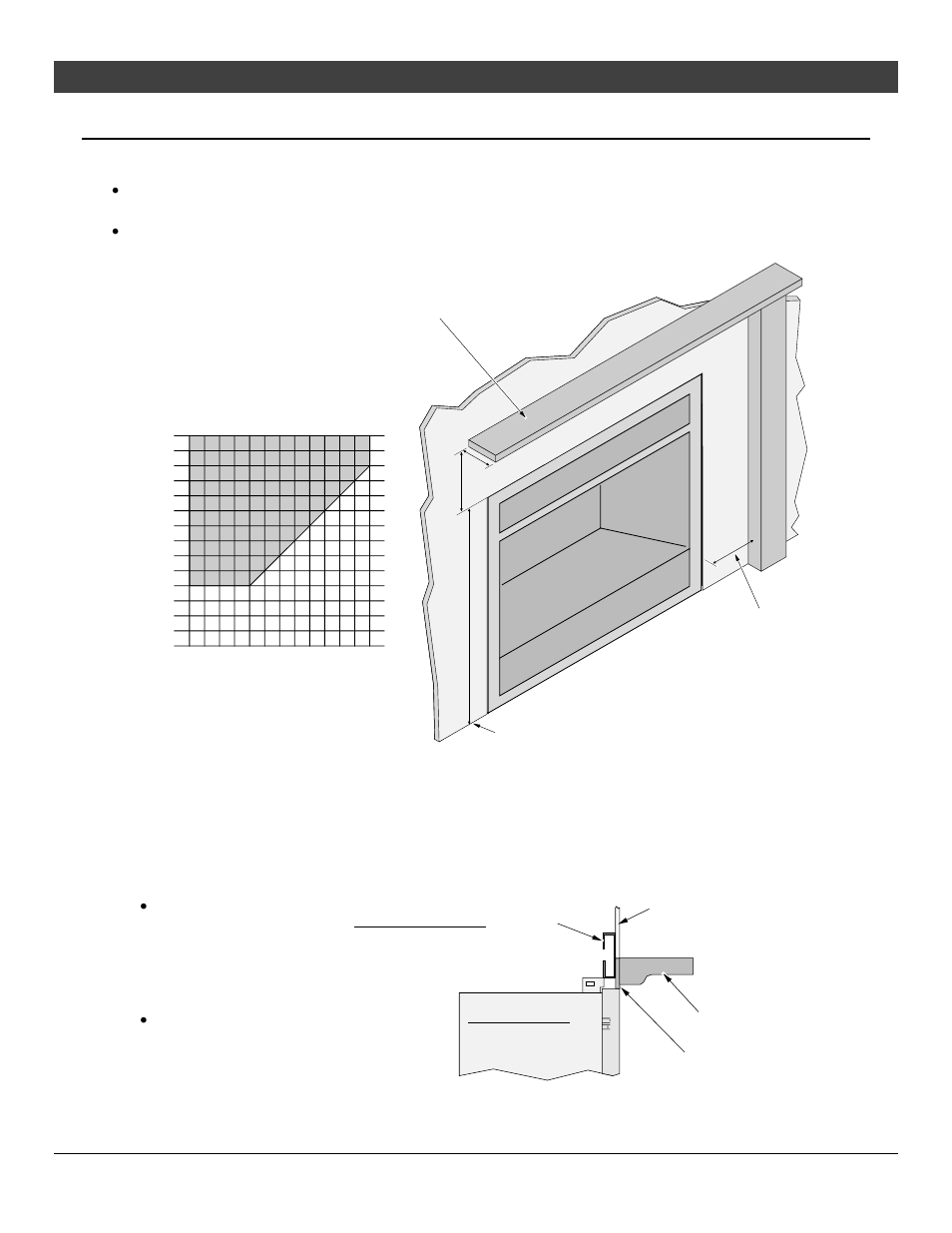 44 installation, Mantel requirements, For qualified installers only) | Combustible mantels, Non-combustible mantels | Avalon Firestyles 864 TRV GS2 Installation User Manual | Page 44 / 78