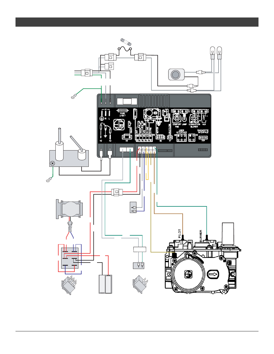 Optional equipment, Pilot sensor, For qualified installers only) | Base wiring diagram | Avalon Firestyles 864 TRV GS2 Installation User Manual | Page 65 / 78