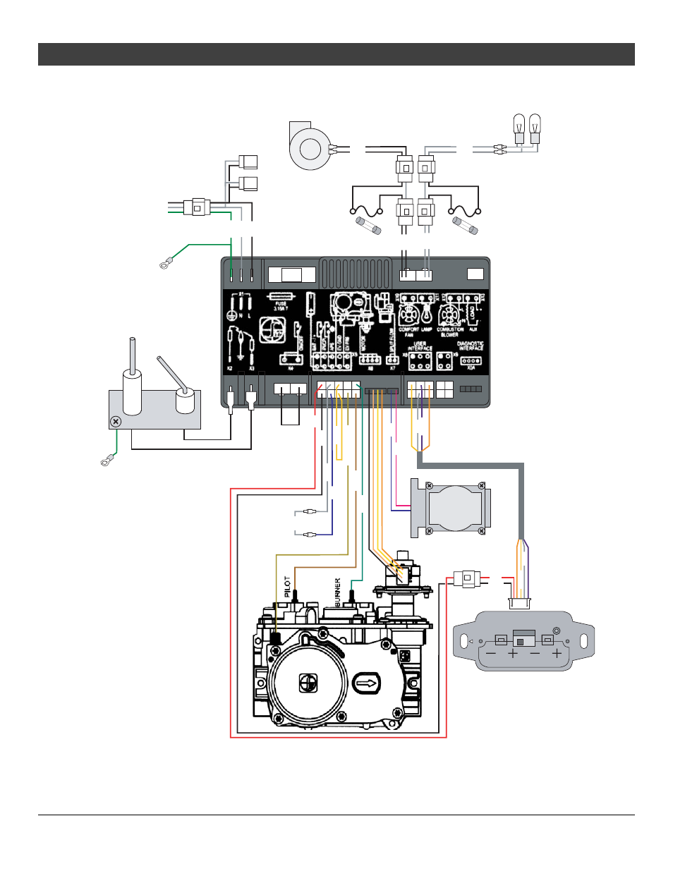66 optional equipment, For qualified installers only), Gs2 remote wiring diagram | Pilot sensor | Avalon Firestyles 864 TRV GS2 Installation User Manual | Page 66 / 78