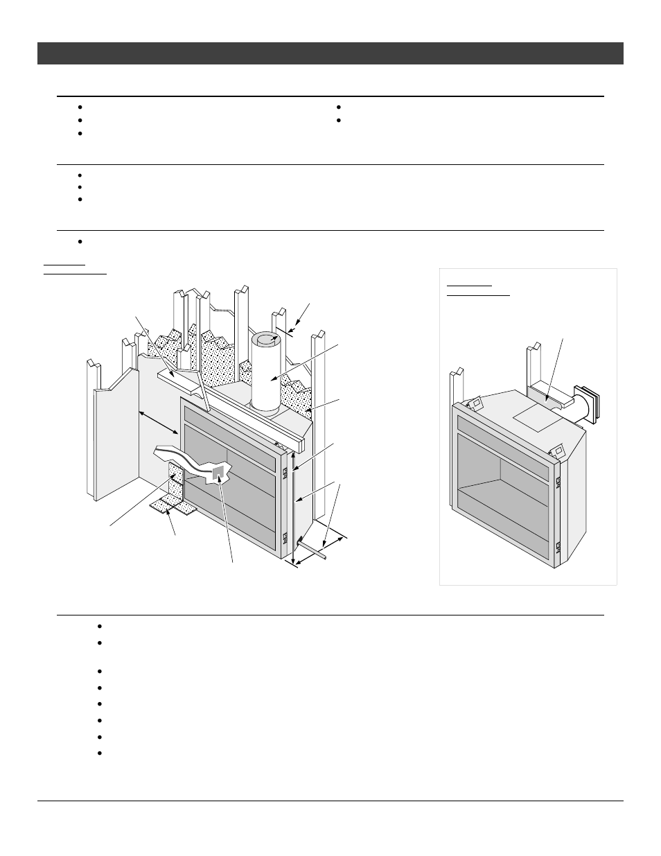 Installation, Packing list, Additional items required | Installation overview, Recommended installation procedure, For qualified installers only) | Avalon Firestyles 864 TRV GS2 Installation User Manual | Page 7 / 78