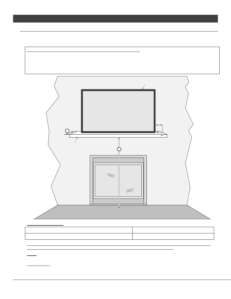 12 installation, Televisions placed above the fireplace | Avalon Firestyles 864 See-Thru GS2 Installation User Manual | Page 12 / 78