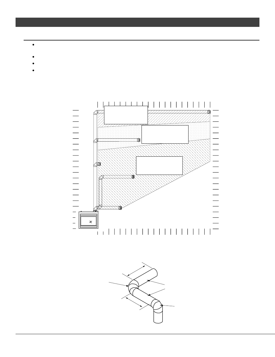 30 installation, Top vent configuration with horizontal termination, For qualified installers only) | Avalon Firestyles 864 See-Thru GS2 Installation User Manual | Page 30 / 78