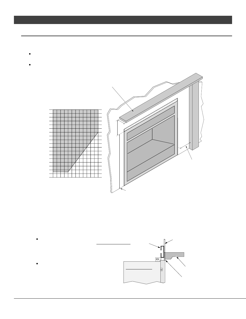 Installation, Mantel requirements, For qualified installers only) | Combustible mantels, Non-combustible mantels | Avalon Firestyles 864 See-Thru GS2 Installation User Manual | Page 41 / 78