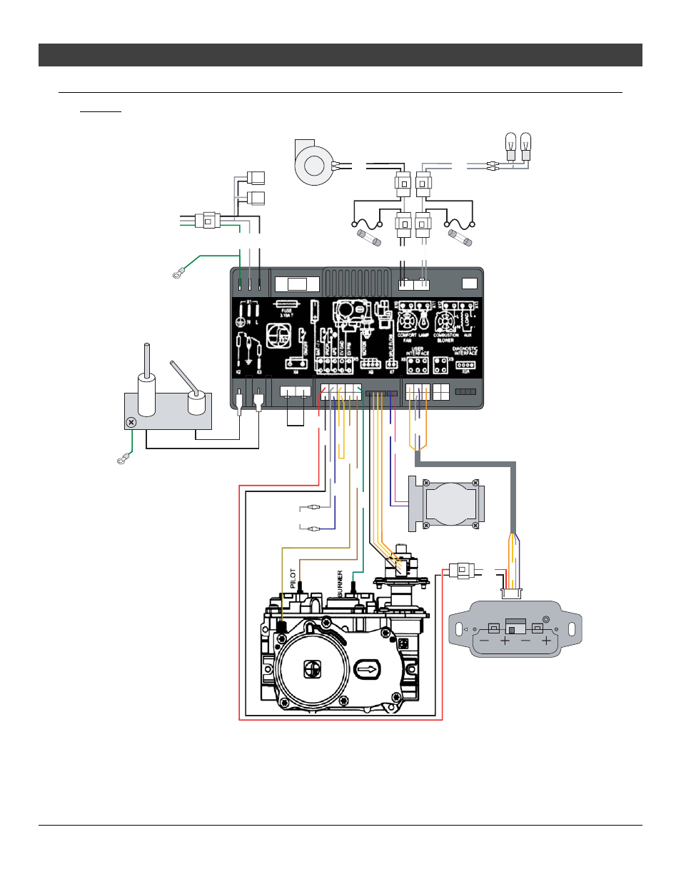 Optional equipment, Wiring diagram, For qualified installers only) | Pilot sensor | Avalon Firestyles 864 HO GS2 Installation User Manual | Page 47 / 50
