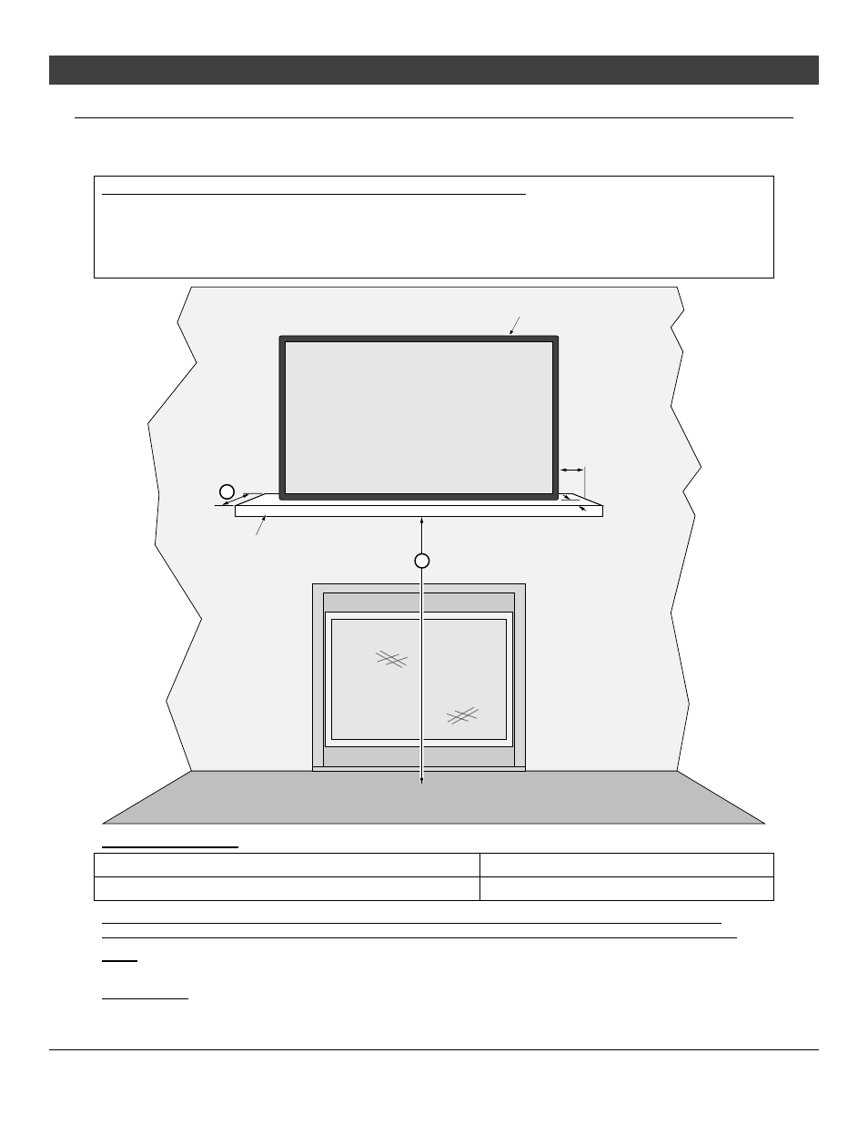 Installation, Televisions placed above the fireplace | Avalon Firestyles 564 HO GS2 Installation User Manual | Page 12 / 52