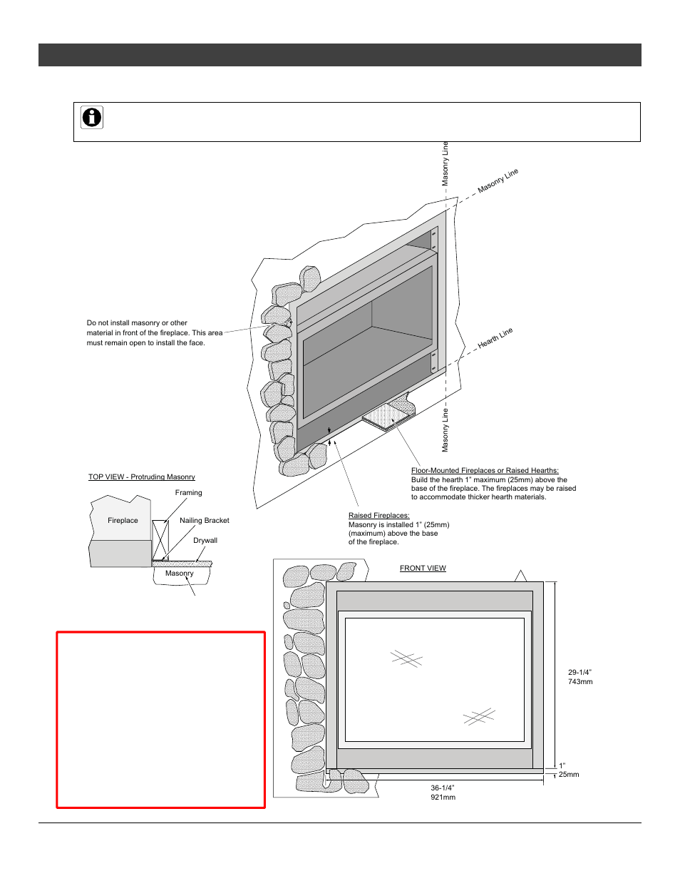 Installation, For qualified installers only) | Avalon Firestyles 564 HO GS2 Installation User Manual | Page 36 / 52