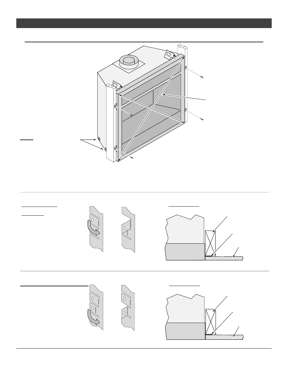 18 installation, Nailing brackets | Avalon Firestyles 564 Diamond-Fyre GSR2 Installation User Manual | Page 18 / 62