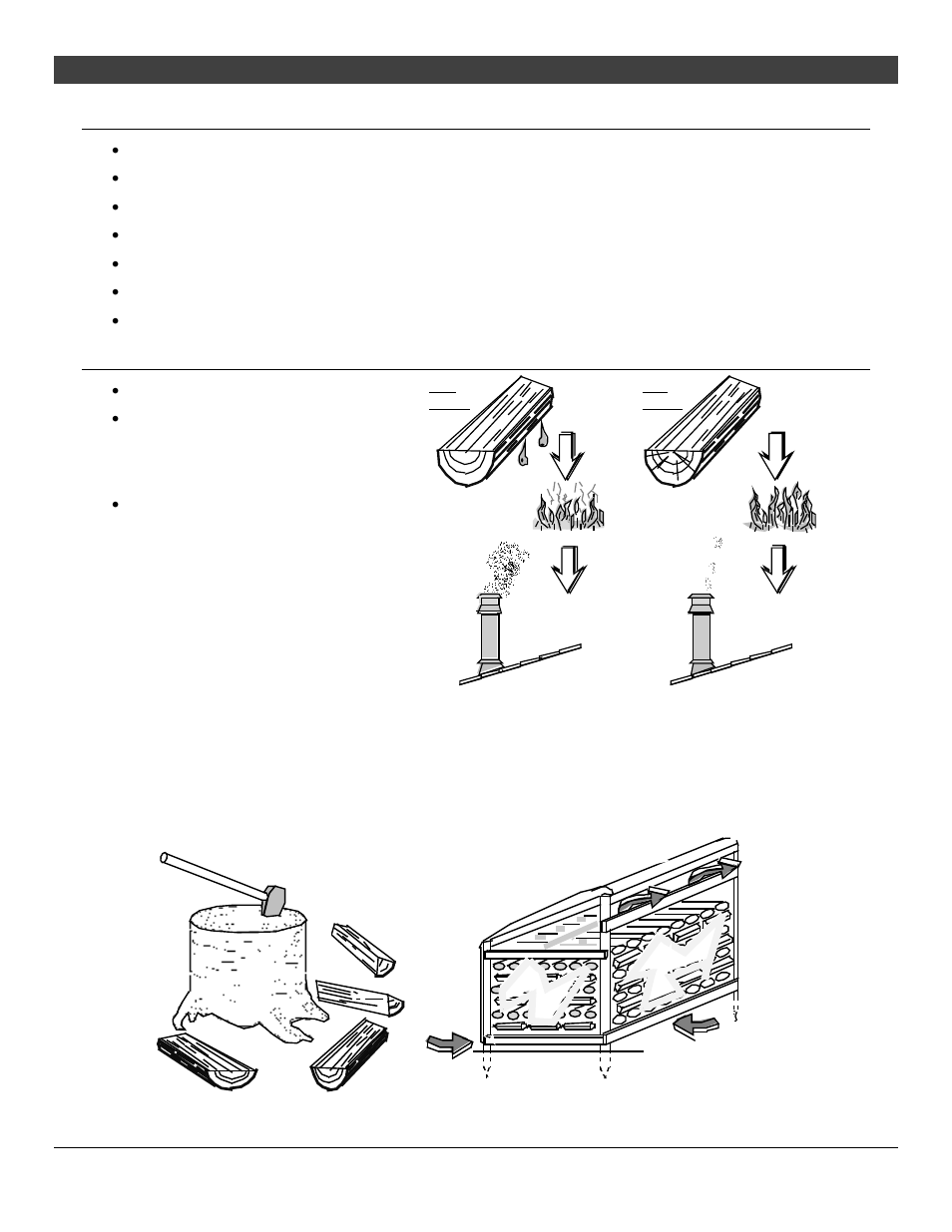 Operating your appliance 23, Hints for burning, Selecting wood | Avalon Firestyles 1750 Spokane User Manual | Page 23 / 36