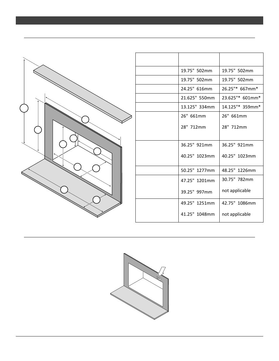 8fireplace insert installation, Fireplace requirements, Fireplace altered tag | Avalon Firestyles 1750 Spokane User Manual | Page 8 / 36