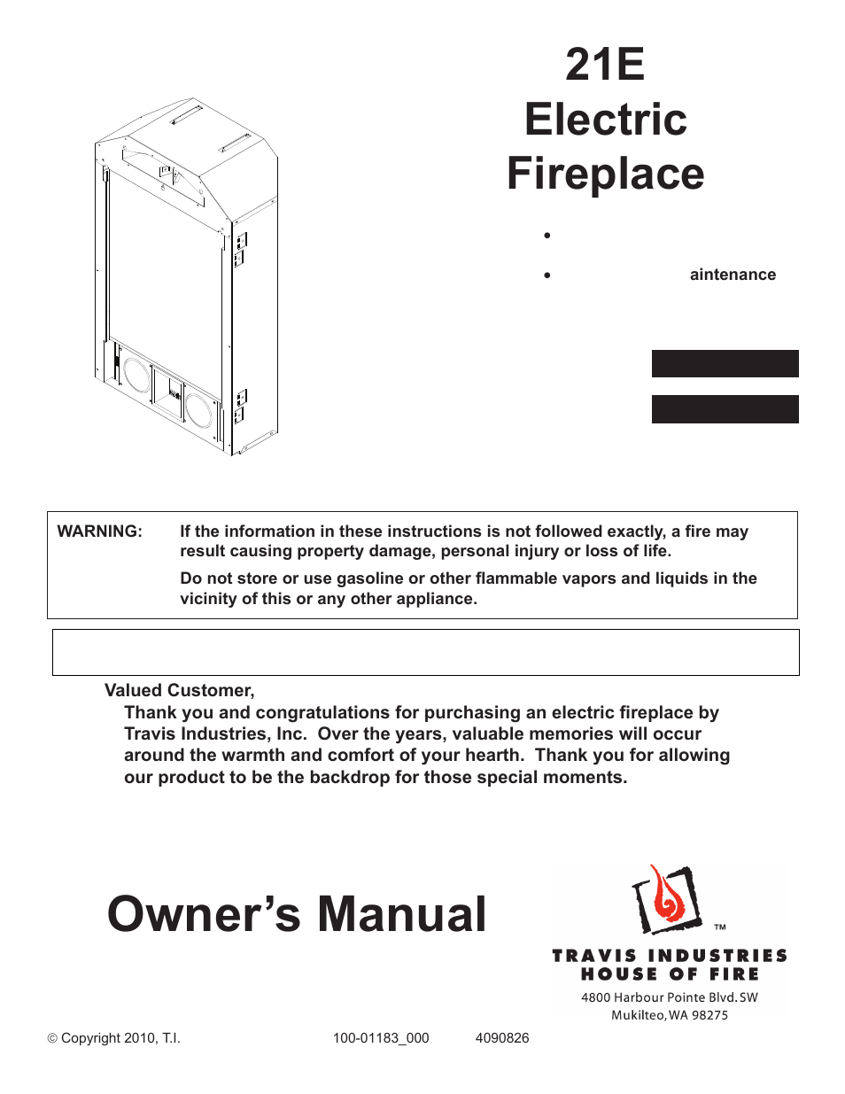 Avalon Firestyles Hideaway E Fireplace User Manual | 18 pages