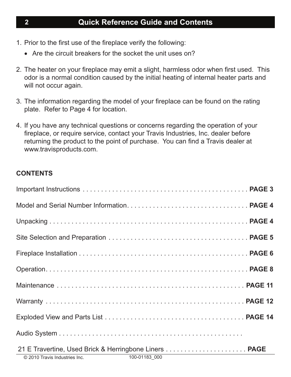 Avalon Firestyles Hideaway E Fireplace User Manual | Page 2 / 18