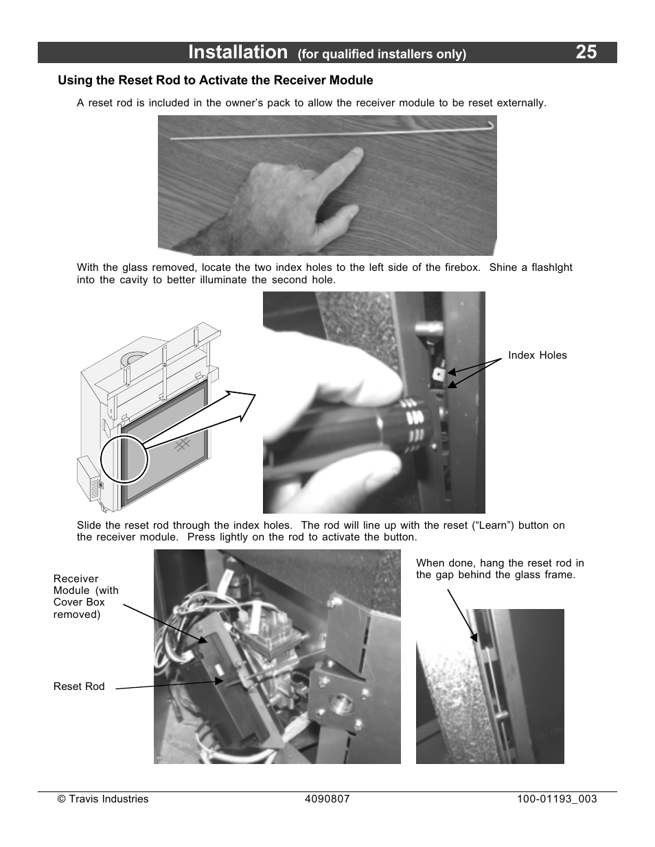 Installation | Avalon Firestyles 1080 CF Installation User Manual | Page 25 / 60