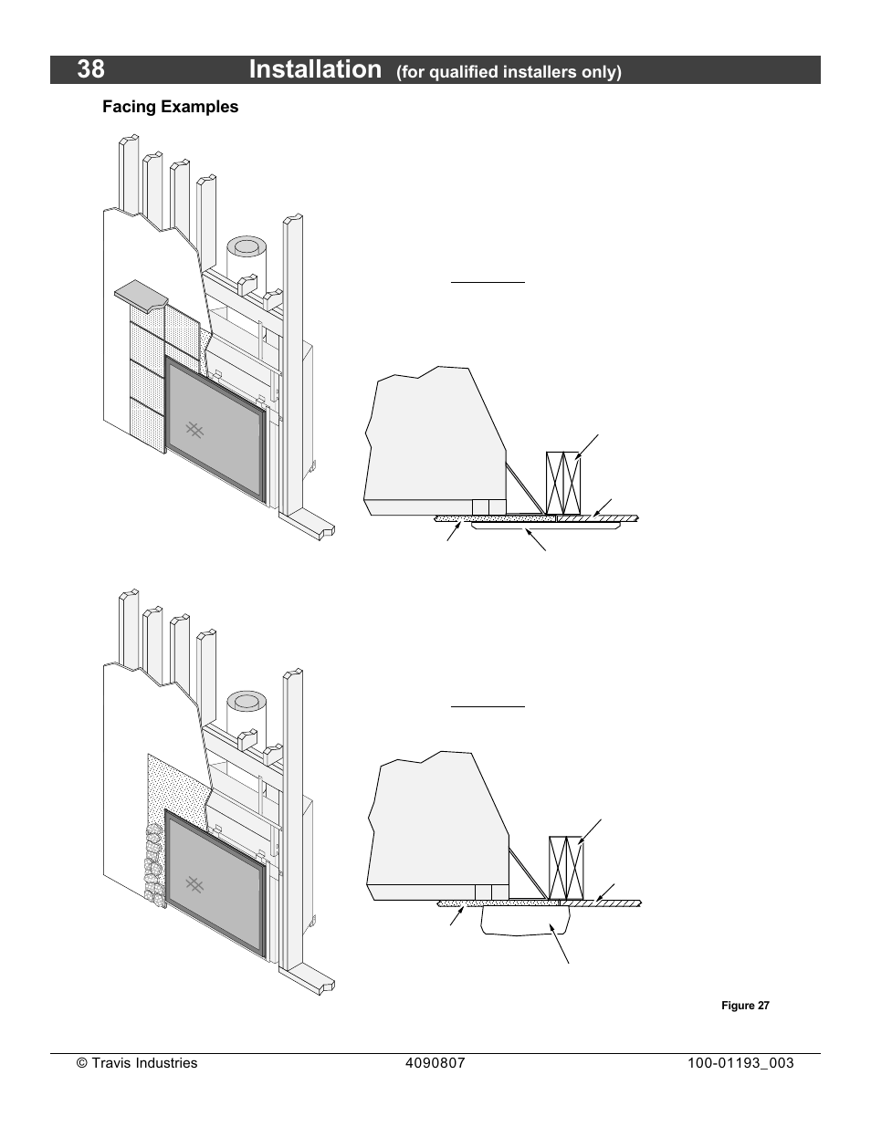 38 installation | Avalon Firestyles 1080 CF Installation User Manual | Page 38 / 60