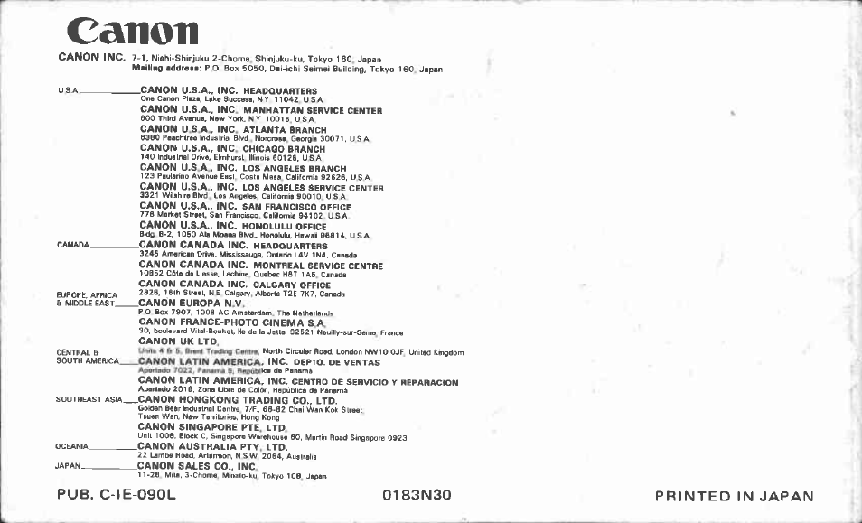 Rewinding the film | Canon Snappy 50/20 User Manual | Page 24 / 35