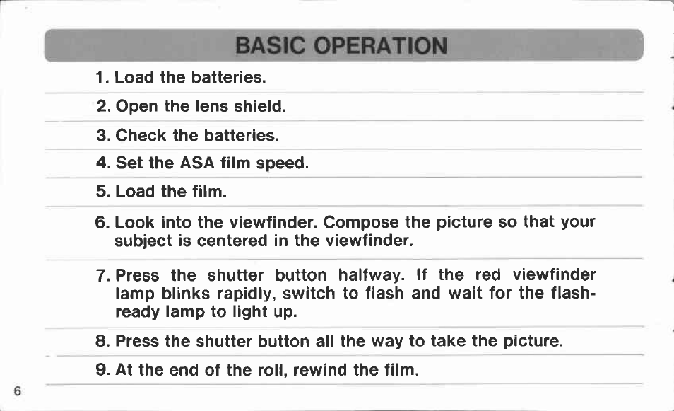 Canon Snappy 50/20 User Manual | Page 6 / 35