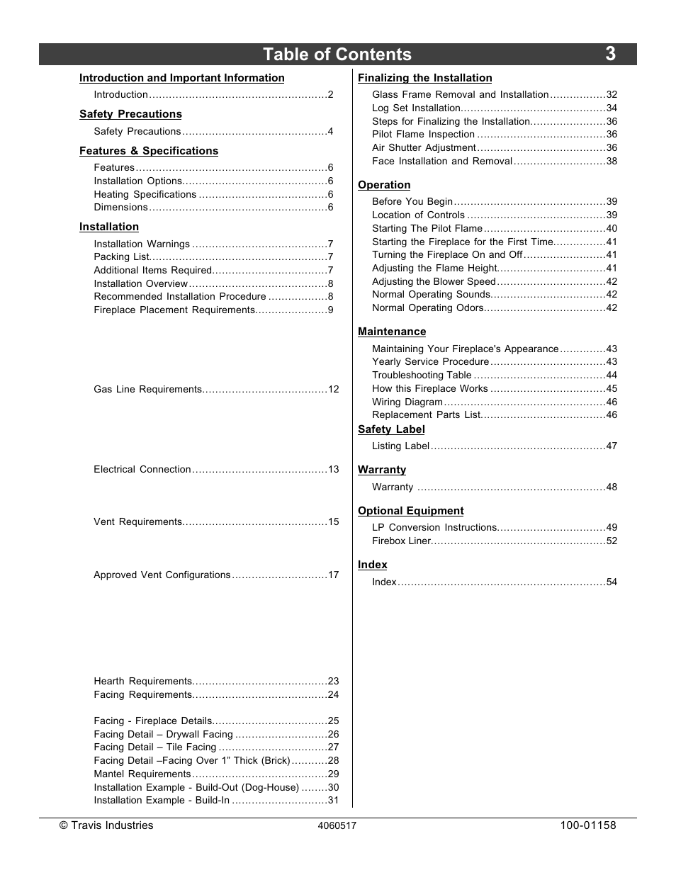Avalon Firestyles 21 DV RV User Manual | Page 3 / 54