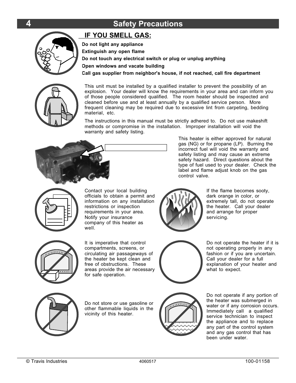 Safety precautions | Avalon Firestyles 21 DV RV User Manual | Page 4 / 54