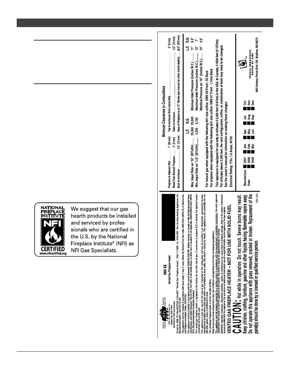 2introduction | Avalon Firestyles 564 SS Gas Installation User Manual | Page 2 / 70