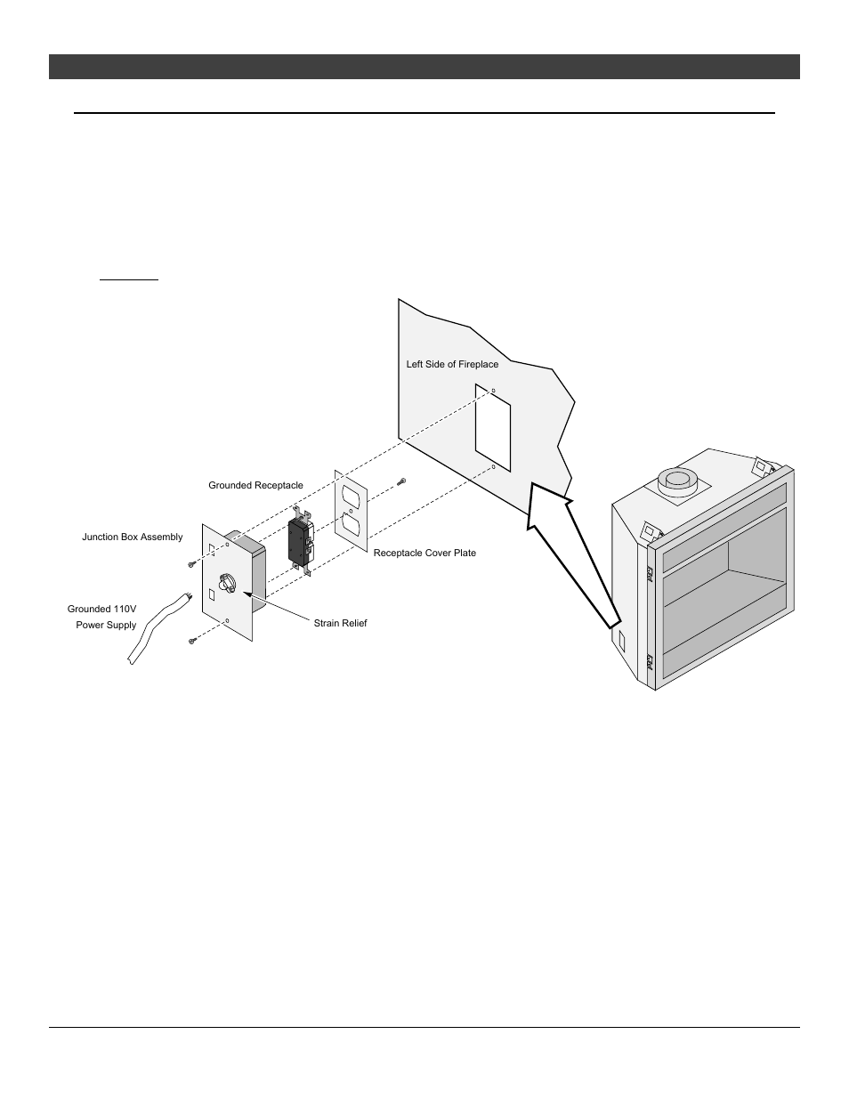 2 0 installation, Electrical connection (required) | Avalon Firestyles 564 SS Gas Installation User Manual | Page 20 / 70