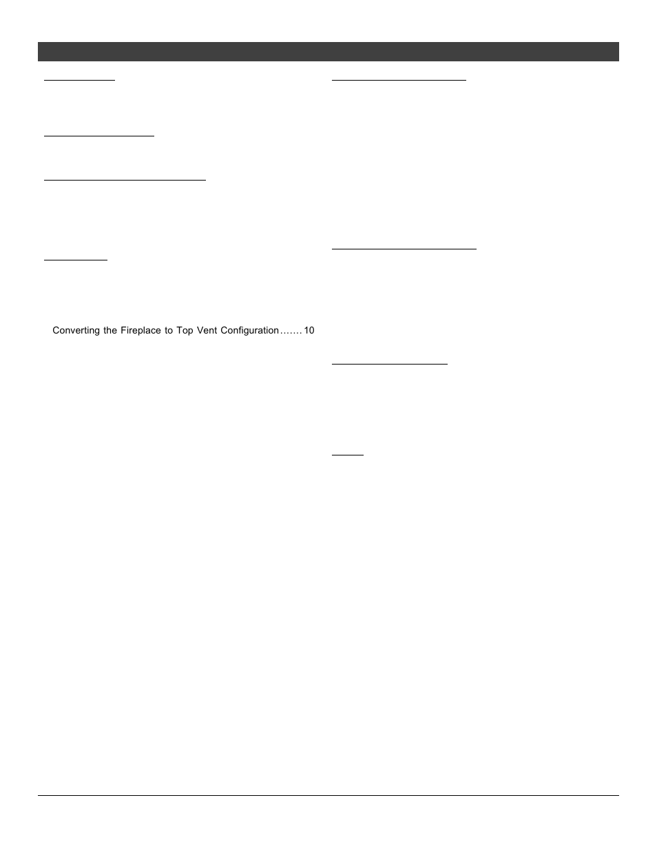 Table of contents 3 | Avalon Firestyles 564 SS Gas Installation User Manual | Page 3 / 70
