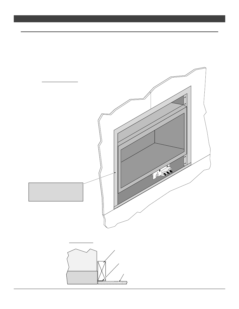 3 4 installation, Facing requirements | Avalon Firestyles 564 SS Gas Installation User Manual | Page 34 / 70