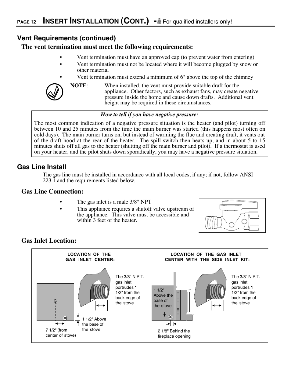 Avalon Firestyles 700 B-Vent-1994 User Manual | Page 12 / 38