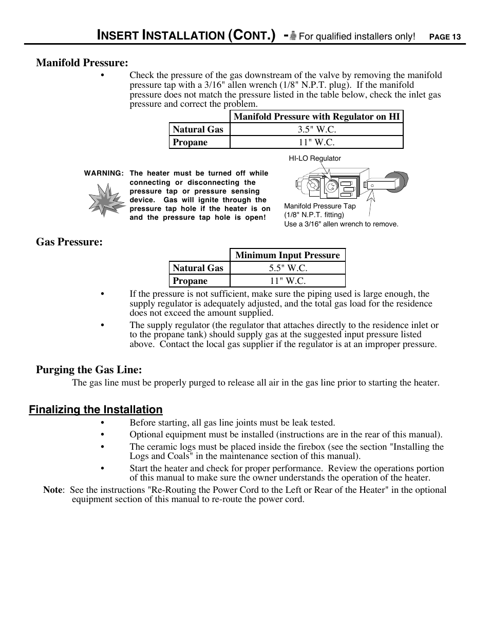 Avalon Firestyles 700 B-Vent-1994 User Manual | Page 13 / 38