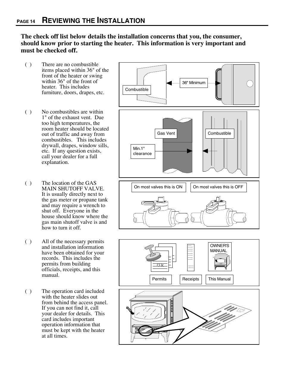 Eviewing the | Avalon Firestyles 700 B-Vent-1994 User Manual | Page 14 / 38