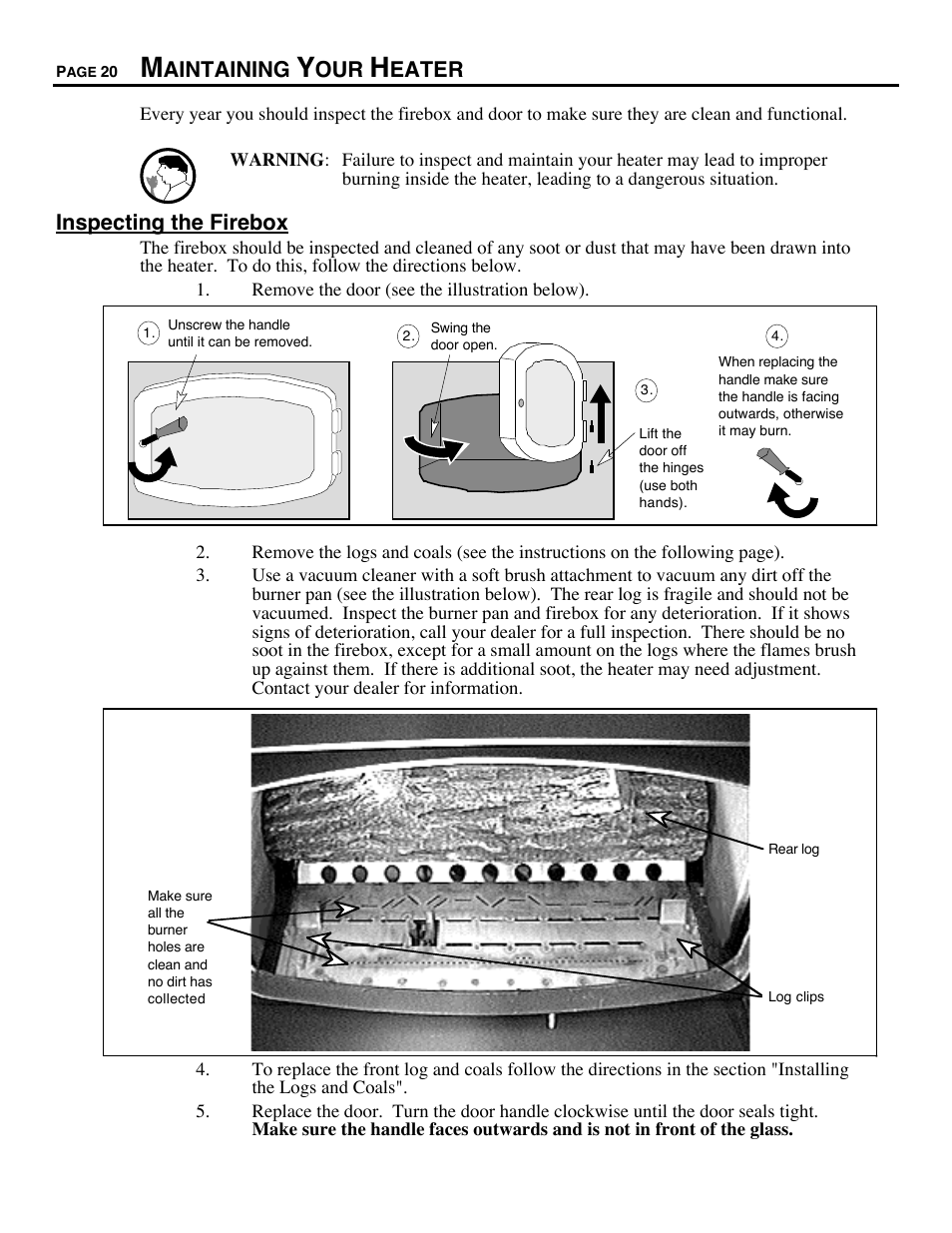 Avalon Firestyles 700 B-Vent-1994 User Manual | Page 20 / 38