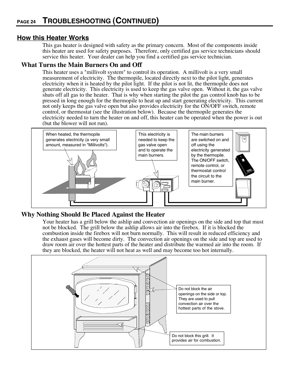 Avalon Firestyles 700 B-Vent-1994 User Manual | Page 24 / 38