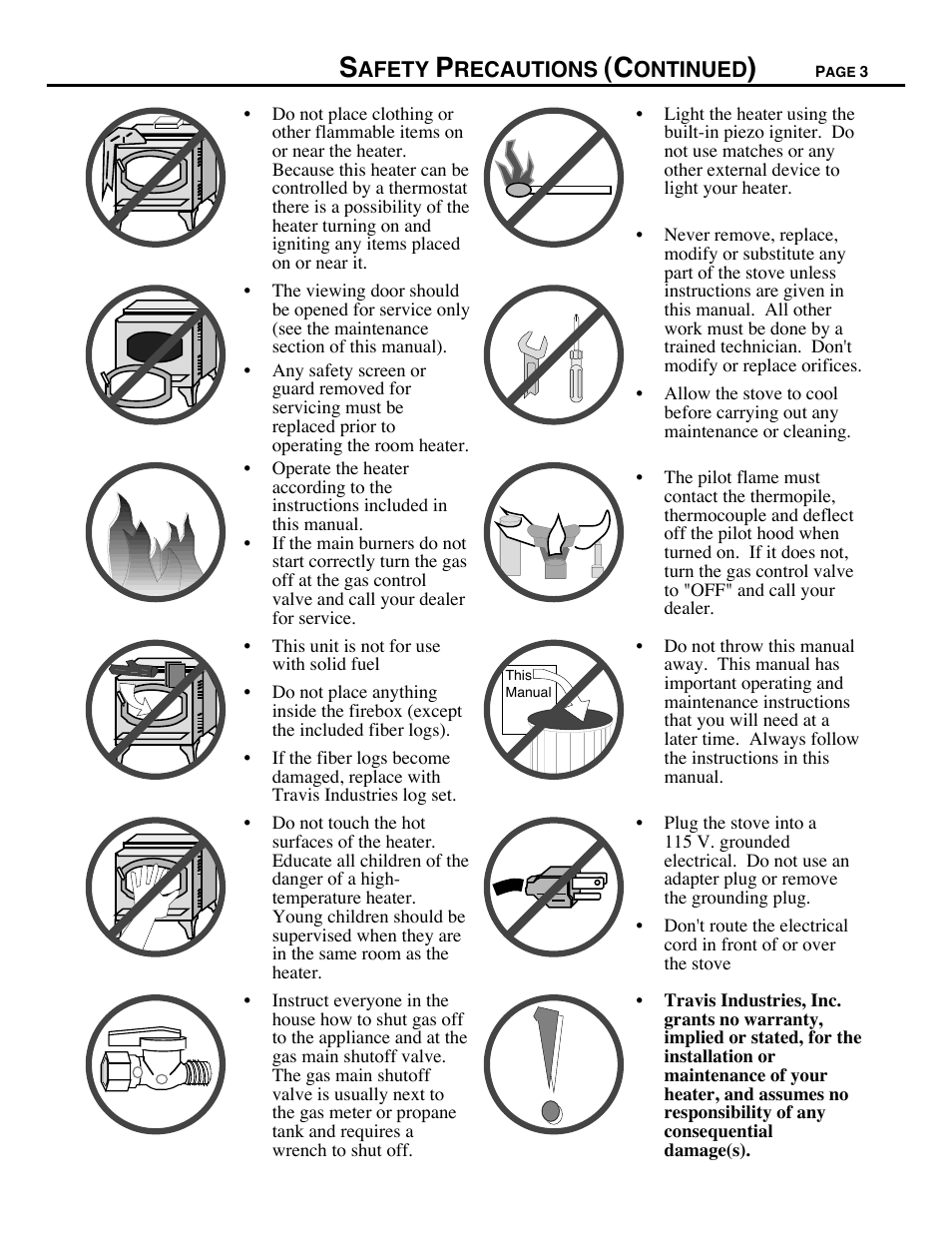 Avalon Firestyles 700 B-Vent-1994 User Manual | Page 3 / 38