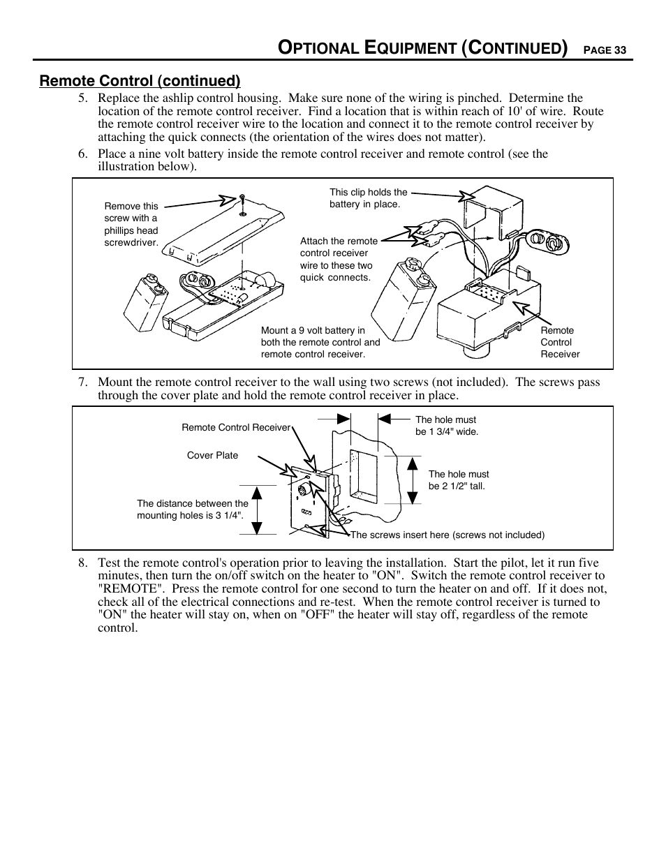 Avalon Firestyles 700 B-Vent-1994 User Manual | Page 33 / 38