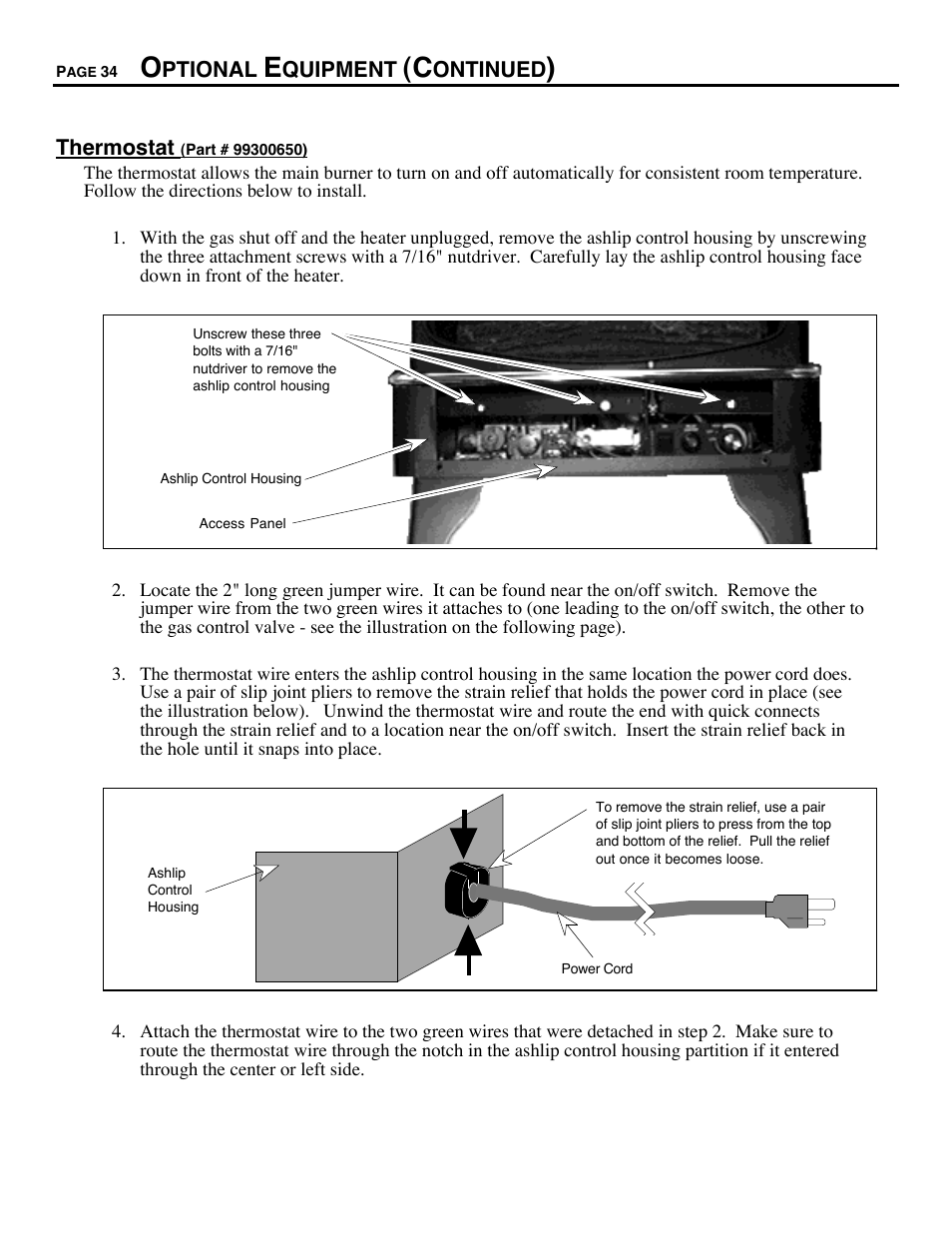 Avalon Firestyles 700 B-Vent-1994 User Manual | Page 34 / 38