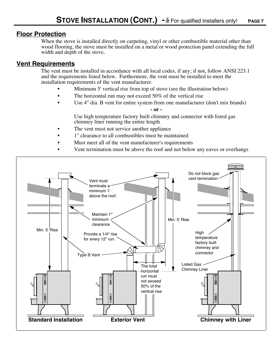 Avalon Firestyles 700 B-Vent-1994 User Manual | Page 7 / 38