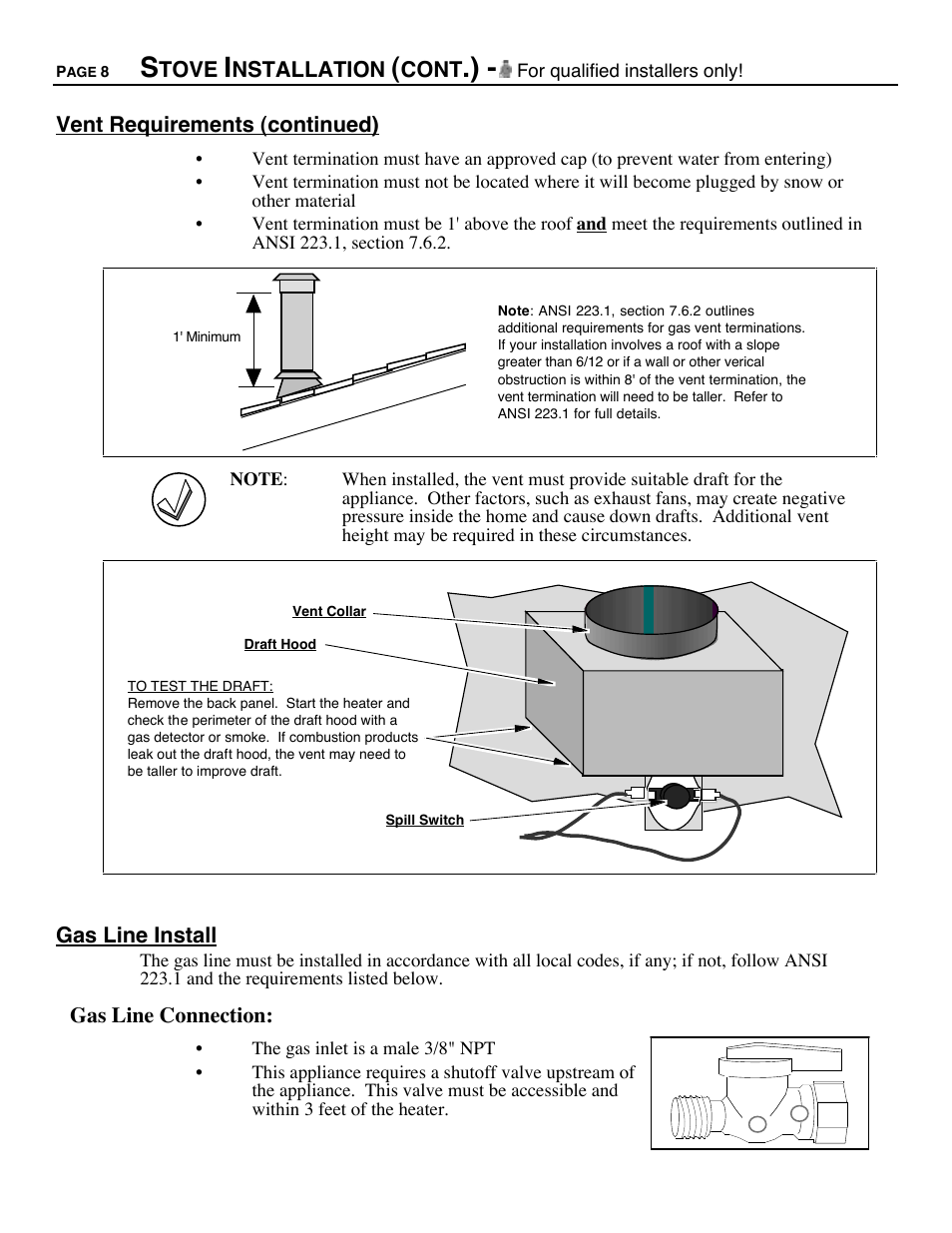 Avalon Firestyles 700 B-Vent-1994 User Manual | Page 8 / 38