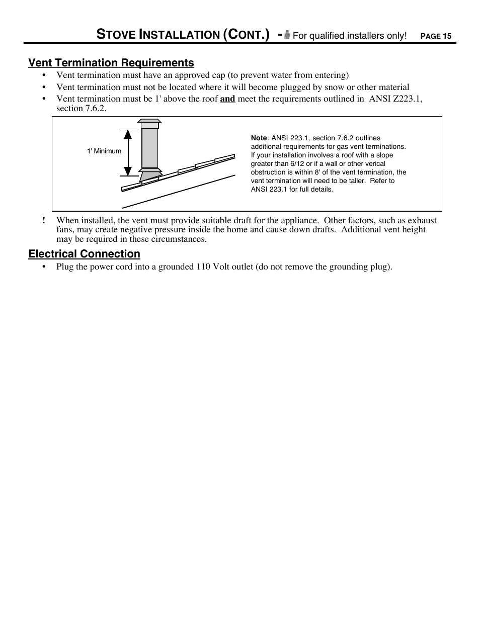 Avalon Firestyles B-Vent-1995 User Manual | Page 15 / 42